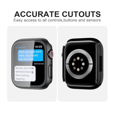 CARCASA PROTECTOR CON LAMINA COMPATIBLE CON APPLE WATCH 49MM TRANSAPARENTE - 6