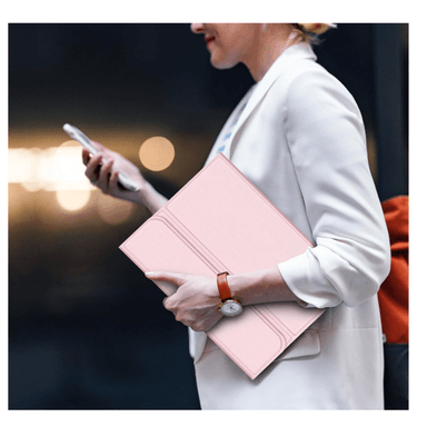 FUNDA CON TECLADO ESPAÑOL PARA SAMSUNG TAB S9 FE 10.9 ROSADO - 5