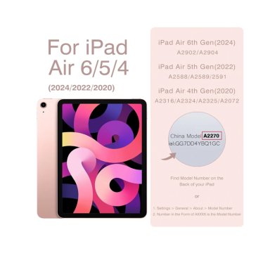 FUNDA ARMADURA ANTIGOLPE 360 PARA IPAD AIR 11 M2 ROSADO - 5