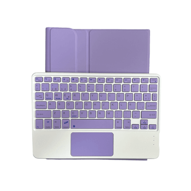 FUNDA CON TECLADO ESPAÑOL TOUCHPAD PARA IPAD A16 2025 11TH G LILA - 3