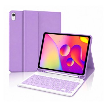 FUNDA CON TECLADO ESPAÑOL PARA IPAD AIR 11 M4 2026 LILA - 1