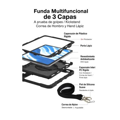 FUNDA ARMADURA ANTIGOLPE 360 PARA IPAD AIR 11 M4 2026 - 3