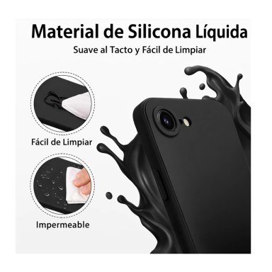 CARCASA ANTIGOLPES COMPATIBLE CON IPHONE 17E GOMA LILA - 3