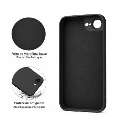 CARCASA ANTIGOLPES COMPATIBLE CON IPHONE 17E GOMA ROSADO - 3