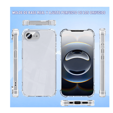 CARCASA ANTIGOLPES TRANSPARENTE PARA IPHONE 17E - 3