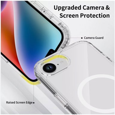 CARCASA TRANSPARENTE PARA IPHONE 17E COMPATIBLE CON MAGSAFE - 5