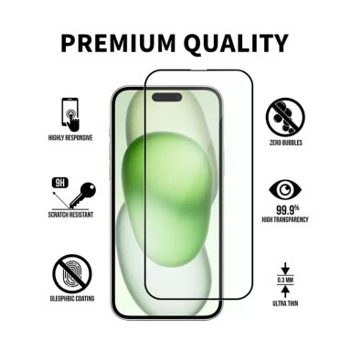 LAMINA MICA PROTECTORA DE VIDRIO TEMPLADO HD PARA IPHONE 17E - 4