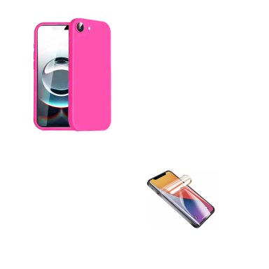 CARCASA FUNDA LAMINA DE CLEAR COMPATIBLE CON IPHONE 17E FUCSIA - 1