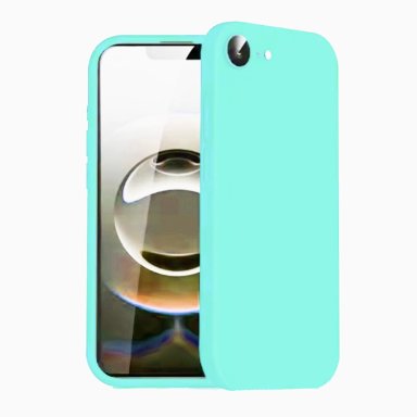 CARCASA LAMINA DE VIDRIO COMPATIBLE CON IPHONE 17E TURQUESA - 2