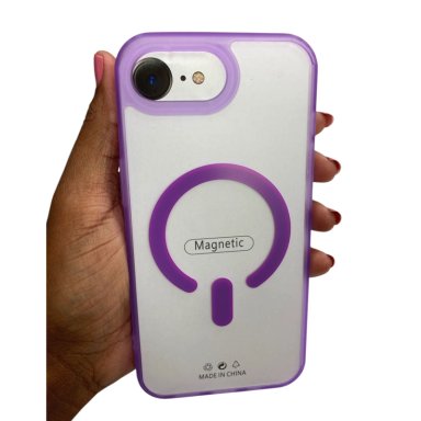 CARCASA MATTE COMPATIBLE CON IPHONE 17E MAGSAFE LILA - 2