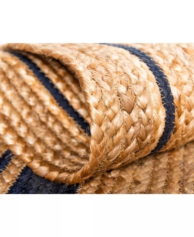 ALFOMBRA TRIBUS DEL MUNDO BENARES NATURAL REDONDA YUTE 140 CM - 4