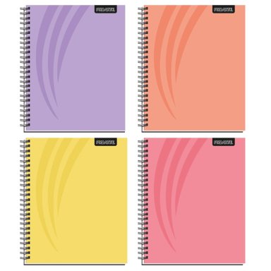 CUADERNO UNIVERSITARIO PROARTE TAPA DURA PASTELES100HJ 7MM - 1