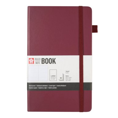 LIBRETA SAKURA HOJA CREMA CON LINEAS 13X21CM - 1
