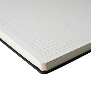 LIBRETA SAKURA HOJA CREMA CON CUADROS 13X21CM - 3