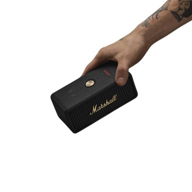 PARLANTE PORTATIL EMBERTON III BLACK AND BRASS - 5