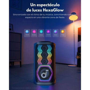 PARLANTE BLUETOOTH RAVE 3 SOUNDCORE NEGRO V2 - 9