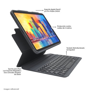 TECLADO CON FUNDA PRO KEYS IPAD AIR 11 M2/M3 ESPAÑOL ZAGG - 4