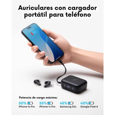 AUDIFONOS TWS P41I NC CON POWER BANK SOUNDCORE NEGRO - 7
