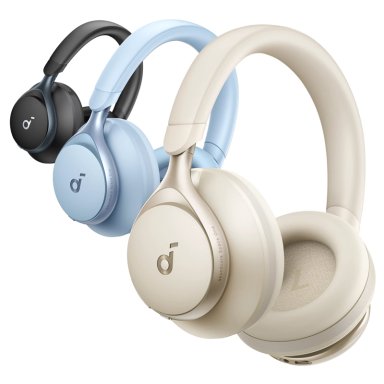AUDIFONOS OVER EAR SPACE ONE NC SOUNDCORE CREMA - 2