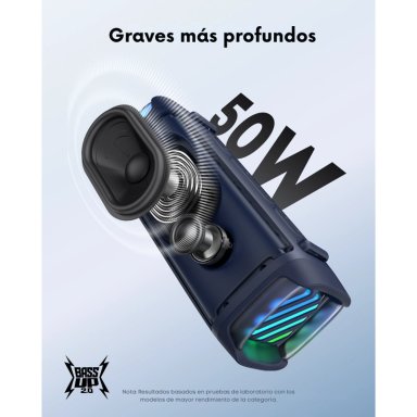 PARLANTE PORTATIL BOOM 3I SOUNDCORE WATERPROOF AZUL - 5