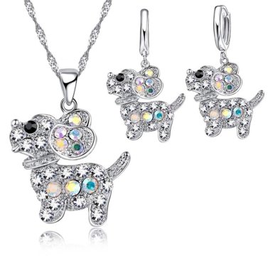 CONJUNTO PERRITO BRILLANTE PLATEADO - 1
