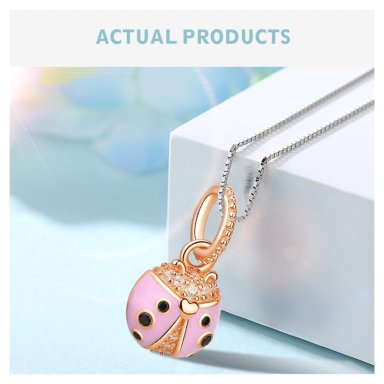 CHARM DIJE PLATA 925 MARIQUITA ROSE GOLD - 5