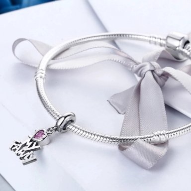 CHARM DIJE PLATA 925 AMO A MI FAMILIA - 3