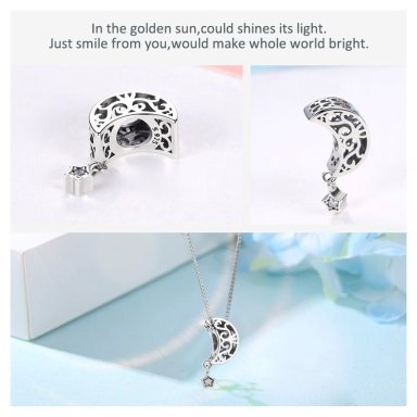 CHARM DIJE PLATA 925 LUNA ESTRELLA - 4