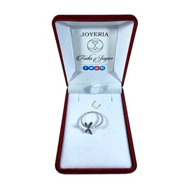 ANILLO TODOJOYAS LIBELULA VERDE PLATA 925 - 2