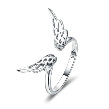ANILLO TODOJOYAS ALAS DE ANGEL PLATA 925 - 1