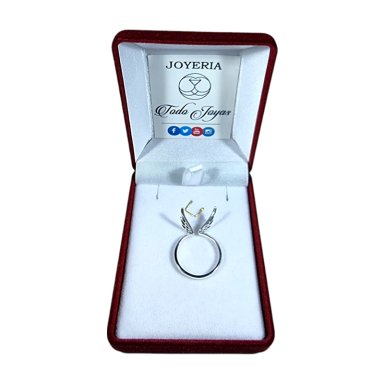 ANILLO TODOJOYAS ALAS DE ANGEL PLATA 925 - 2