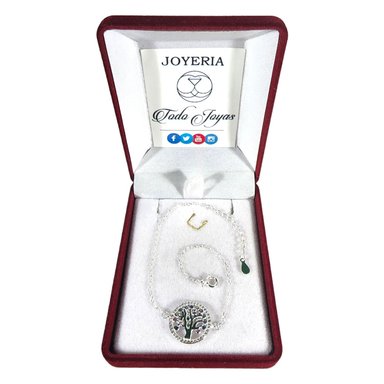 PULSERA TODOJOYAS PLATA 925 ARBOL MULTICOLOR - 2