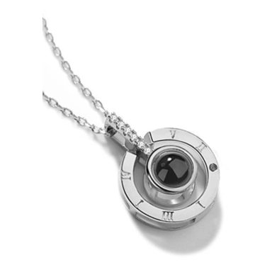 COLLAR TODOJOYAS ENCHAPADO EN PLATA COLGANTE TE AMO EN 100 IDIOMAS PLATEADO - 2
