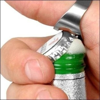 ANILLO ABRIDOR BOTELLAS CERVEZAS ACERO - 4