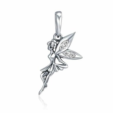 CHARM DIJE PLATA 925 HADA CON CIRCONES - 1