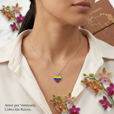 CHARM DIJE PLATA 925 VENEZUELA CORAZON - 3