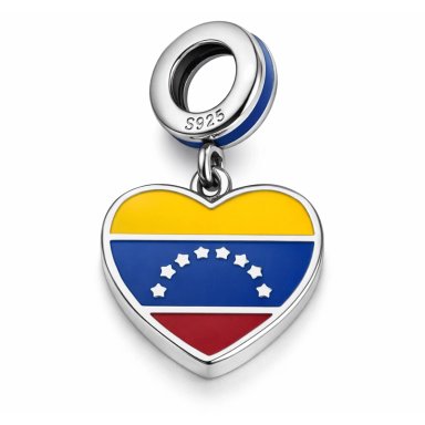 CHARM DIJE PLATA 925 VENEZUELA CORAZON - 4