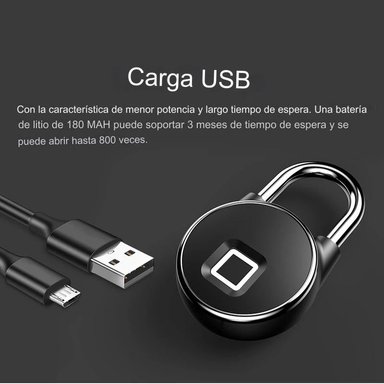 CANDADO TUYA SMARTLIFE CON HUELLA DIGITAL - 7