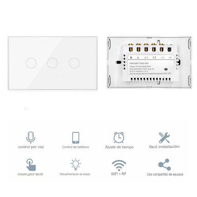 INTERRUPTOR INTELIGENTE DOMUSMART BLANCO 1 CANAL - 9