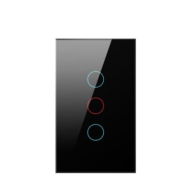 INTERRUPTOR INTELIGENTE DOMUSMART NEGRO 3 CANALES - 2