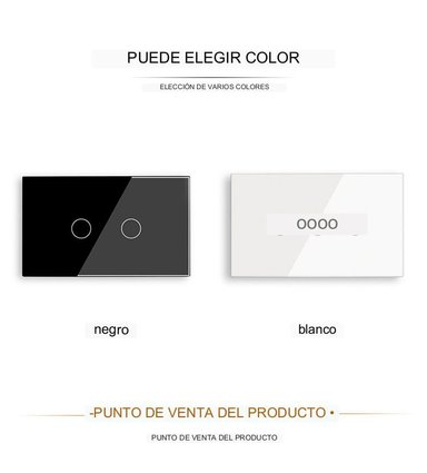 INTERRUPTOR INTELIGENTE DOMUSMART NEGRO 3 CANALES - 4