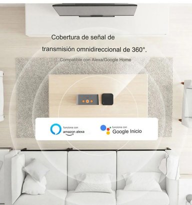 CONTROL REMOTO UNIVERSAL TUYA SMARTLIFE NEGRO CUADRADO - 5