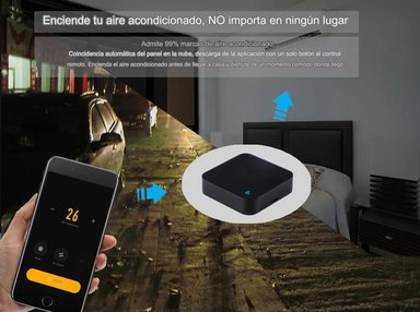 CONTROL REMOTO UNIVERSAL TUYA SMARTLIFE NEGRO CUADRADO - 6