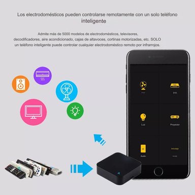 CONTROL REMOTO UNIVERSAL TUYA SMARTLIFE NEGRO CUADRADO - 7