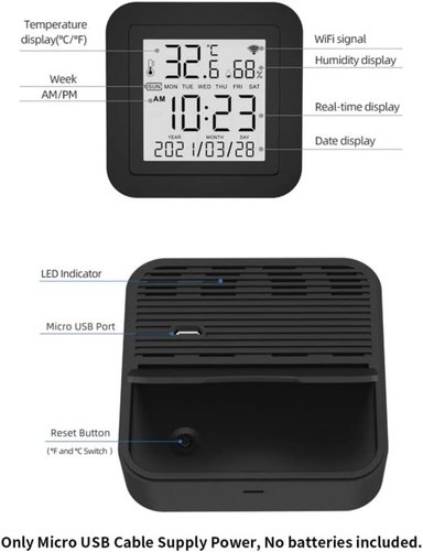 CONTROL REMOTO WI-FI SENSOR TEMPERATURA HUMEDAD - 8