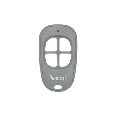 CONTROL REMOTO VELOTI GRIS 4 CANALES REPUESTO PORTON AUTOMATICO - 2