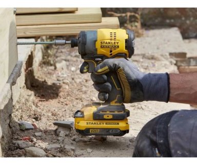ATORNILLADOR IMPACTO STANLEY 20V INCLUYE BATERIA 2.0 CARGADOR Y MALETA PLASTICA - 1