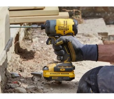 ATORNILLADOR IMPACTO STANLEY 20V INCLUYE BATERIA 2.0 CARGADOR Y MALETA PLASTICA - 6
