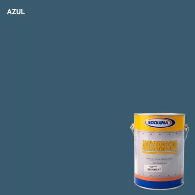 PINTURA ANTICORROSIVO SOQUINA 1/4 GL AZUL OSCURO - 2