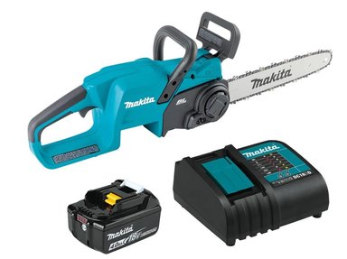 MOTOSIERRA  MAKITA DUC357RT 18V + BATERIA 5.0A + CARG. - 1